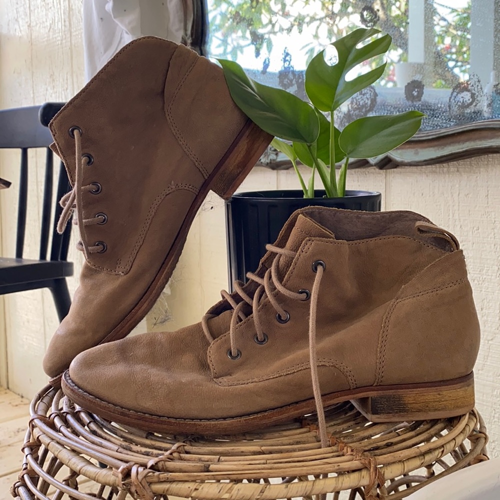 Lace up booties